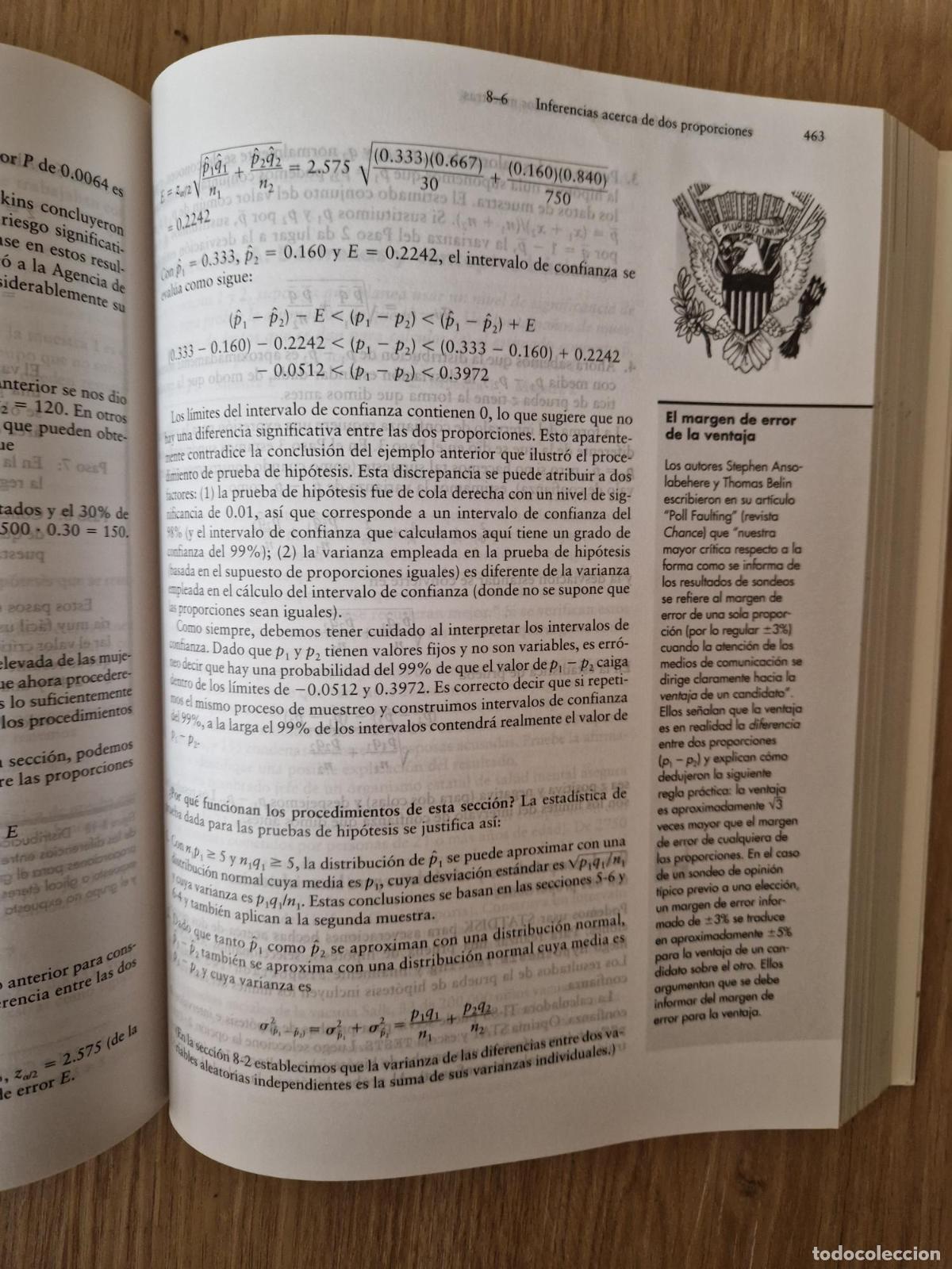 Libros: ESTADISTICA ELEMENTAL - Mario F. Triola - Foto 3