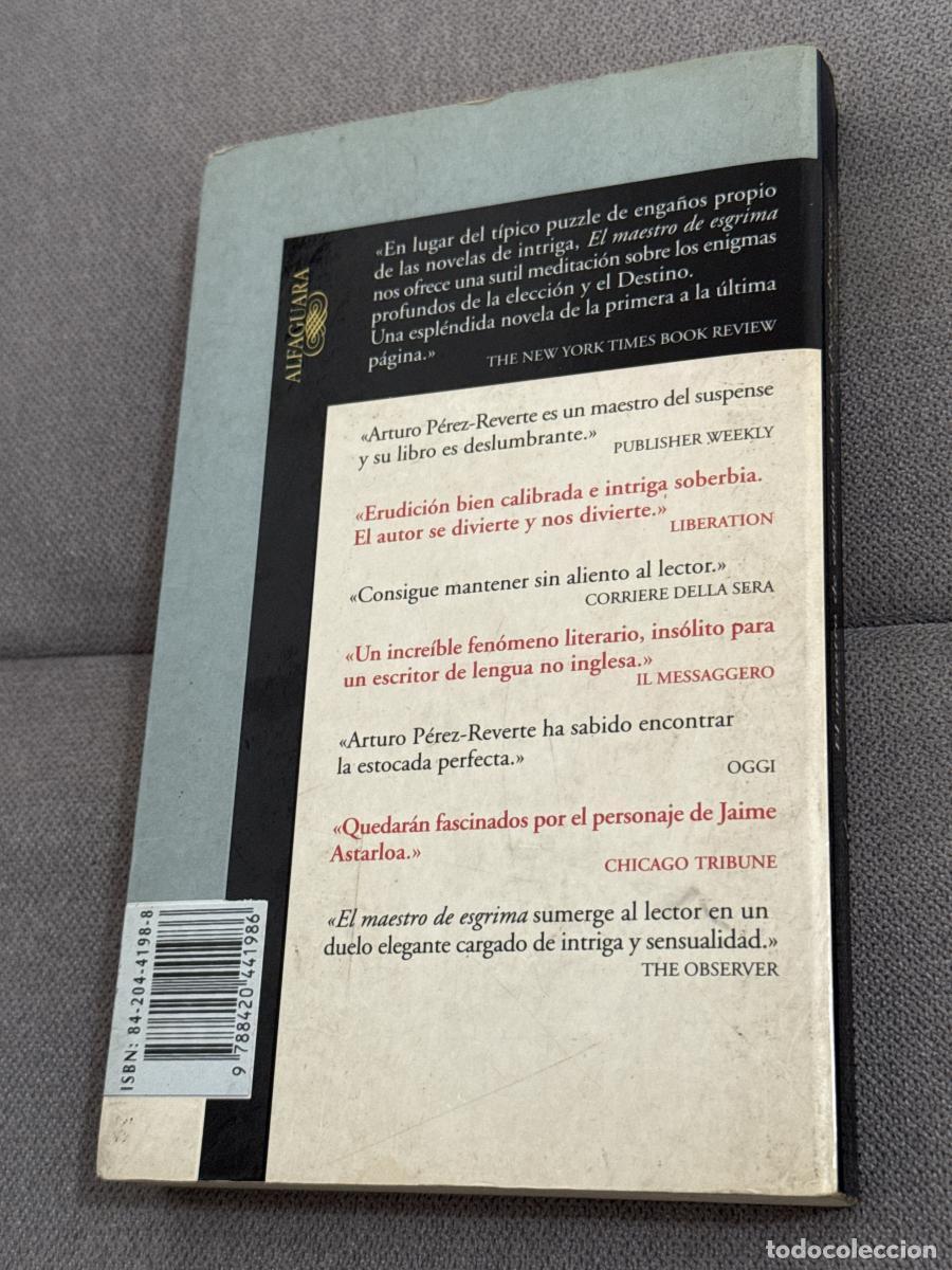 Libros: El maestro de esgrima - Arturo P&eacute;rez-reverte - Foto 3