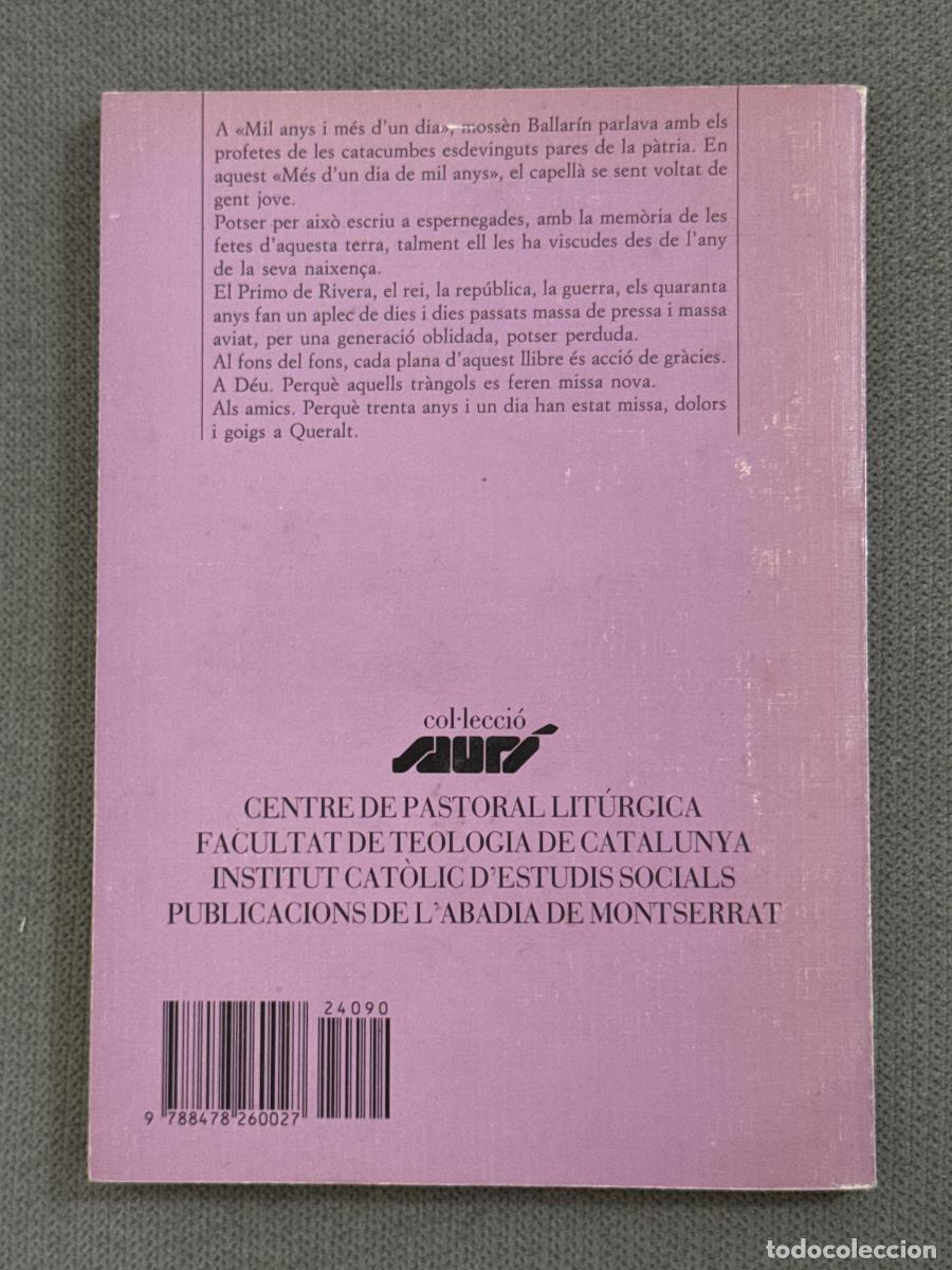 Libros: M&eacute;s dun dia de mil anys - Josep M. Ballar&iacute;n - Foto 2