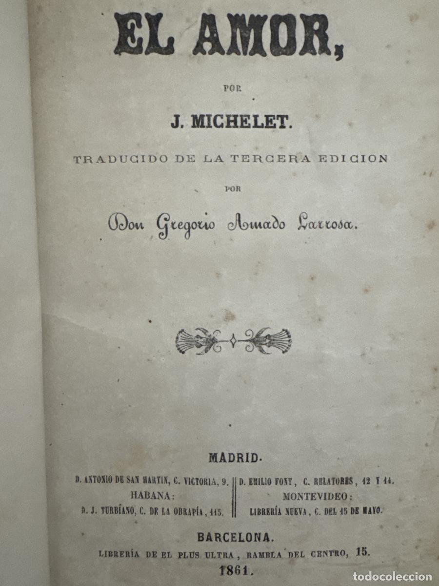 Libros: El amor - J. Michelet - Foto 8