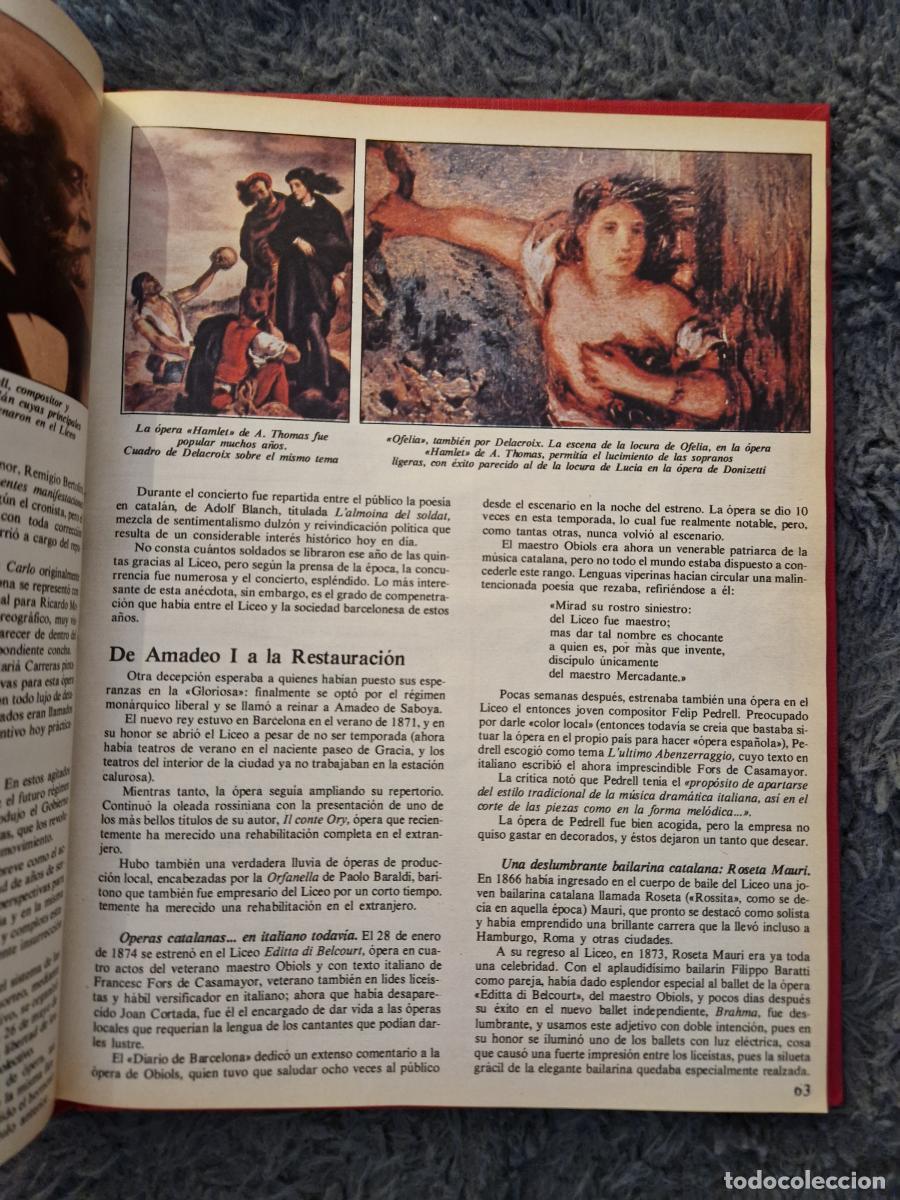 Libros: Historia del Gran Teatro del Liceo - - Foto 3