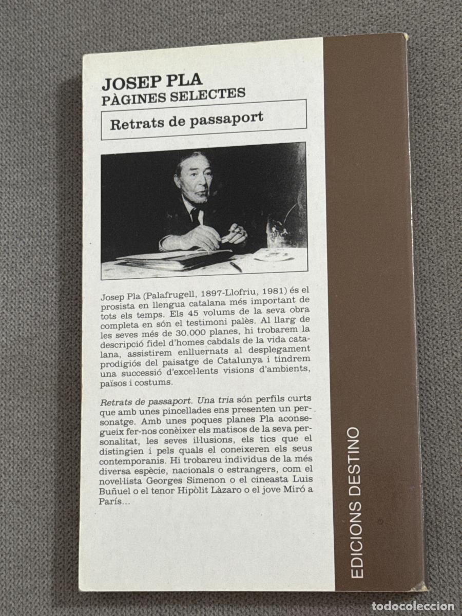 Libros: Retrats de passaport - Pla, Josep - Foto 2