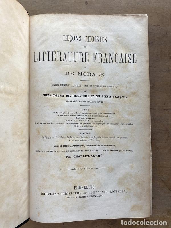 Libros: Lecons choisies de litterature francaise et de morale - Andre Charles
