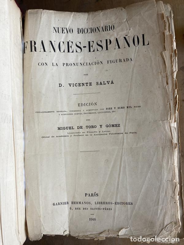 Libros: Nuevo diccionario frances-espa&ntilde;ol con la pronunciacion figurada - Salva D. Vicente