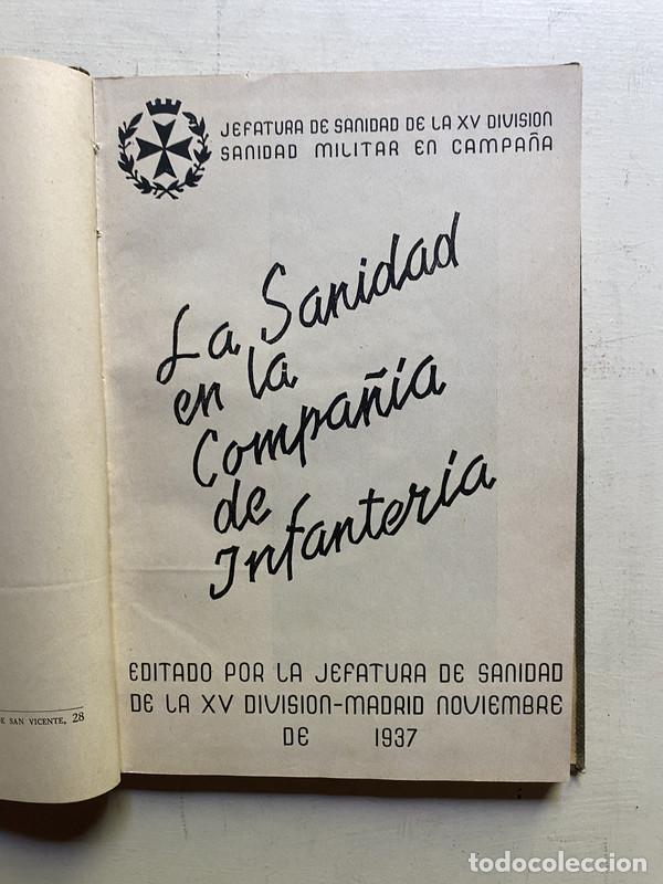 Libros: La sanidad en la compa&ntilde;ia de infanteria - a