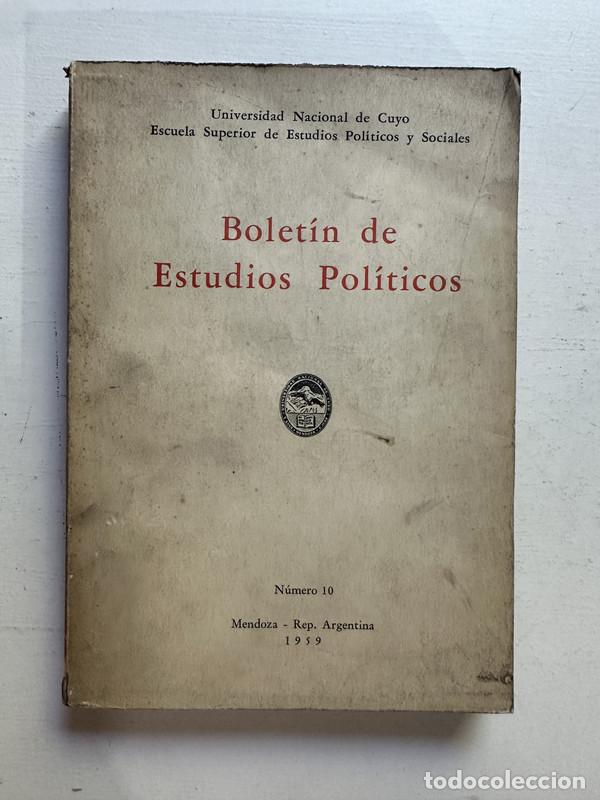 books: Boletin de Estudios Politicos - a