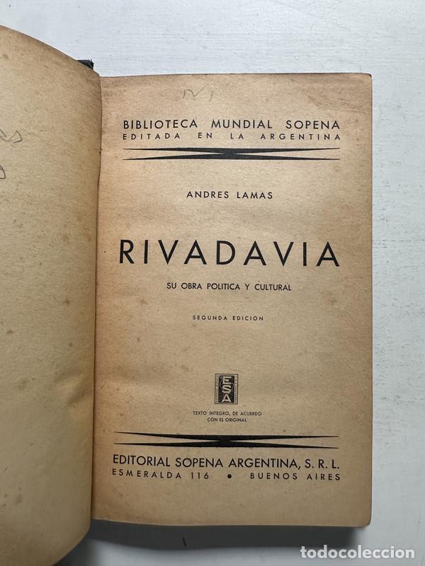 Libros: Rivadavia - Lamas Andres - Foto 1
