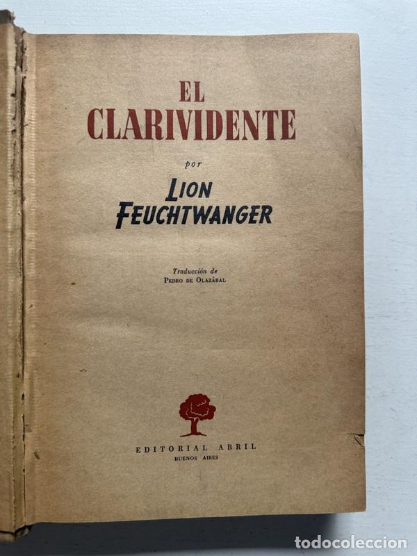 Libros: El clarividente - Feuchtwanger Lion - Foto 1