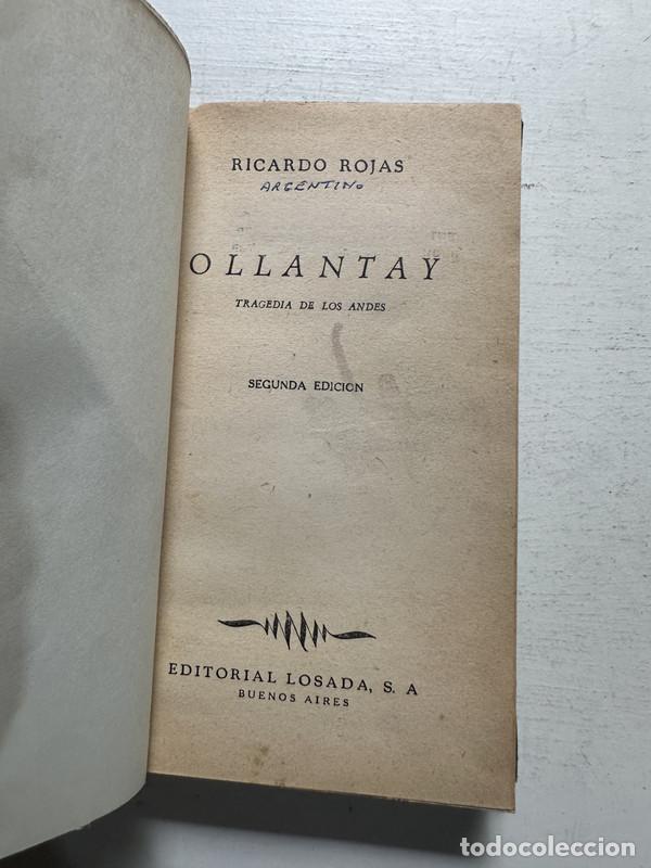 Libros: Ollantay - Rojas Ricardo - Foto 1