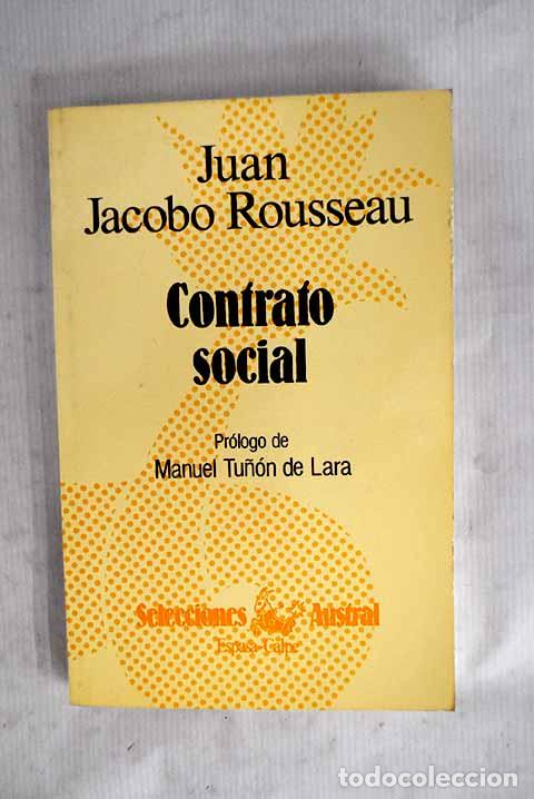 Libros: El contrato social: Rousseau, Jean-Jacques.- Rousseau, Jean-Jacques
