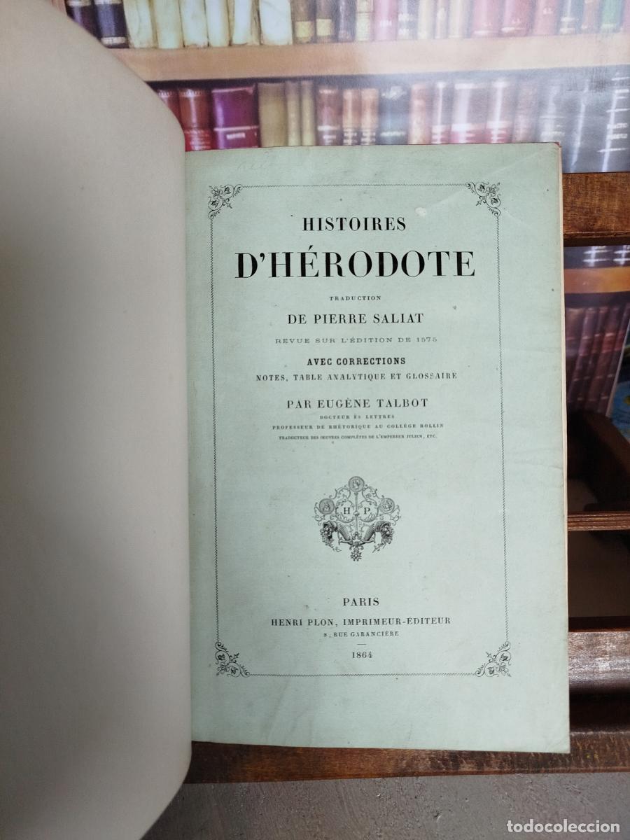Libros: Histoire d'H&eacute;rodote - Her&oacute;doto
