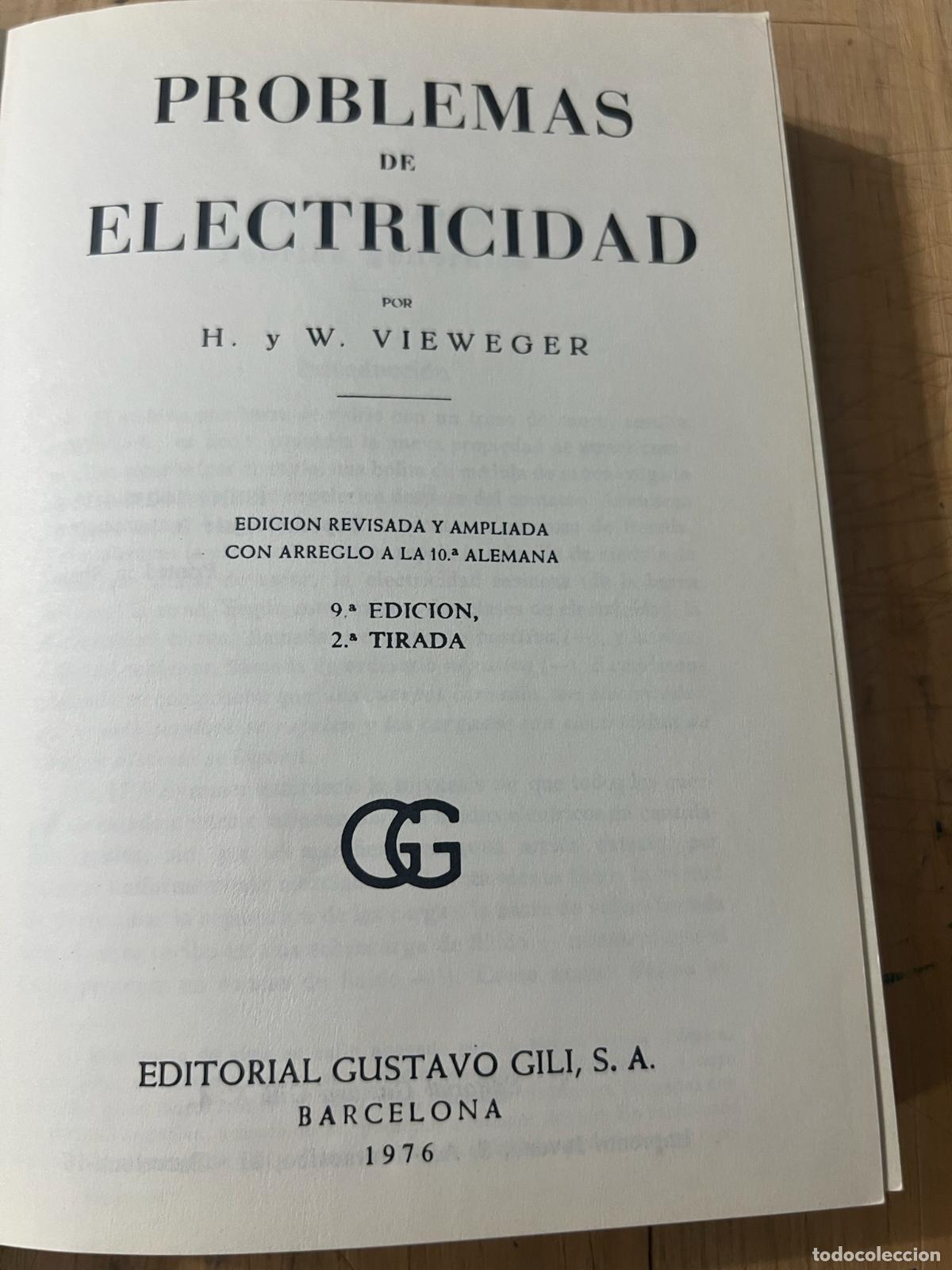 Libros: Problemas de electricidad - W. Vieweger - Foto 3