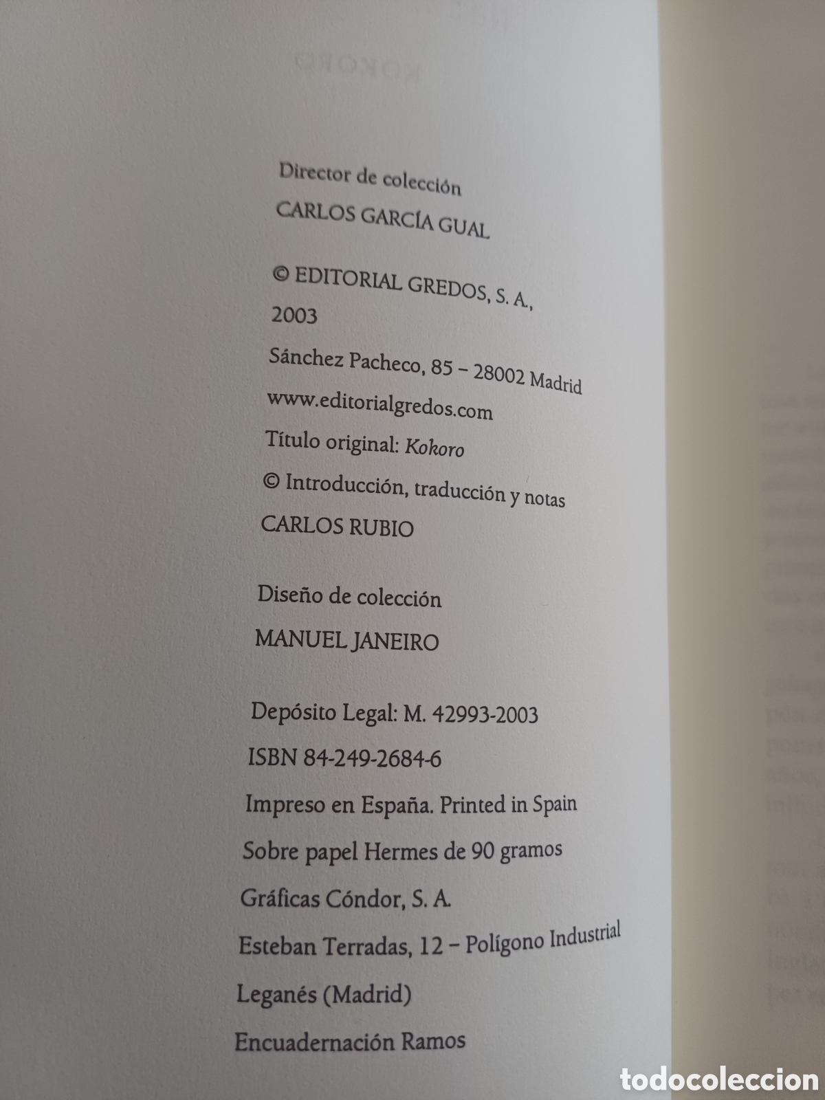 Libros: Kokoro. Natsume Soseki. Gredos. - Foto 6