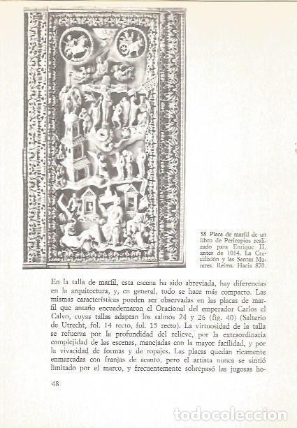 Libros: LAMINA V02544: La Crucifixion. Placa de marfil de un libro de Pericopios. Reims - John Beckwith