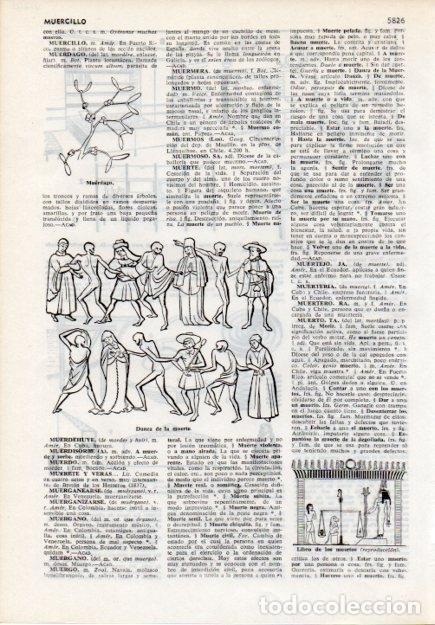 Livros em segunda m&atilde;o: LAMINA V12121: Danza de la muerte y Libro de los muertos - Varios