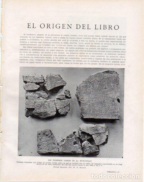 Libros: LAMINA V34171: Los primeros libros de la humanidad, British Museum - Guillermo de Boladeres