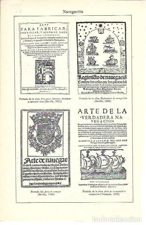 Libros: LAMINA ESPASA 40126: Portadas de libros de navegacion - Varios