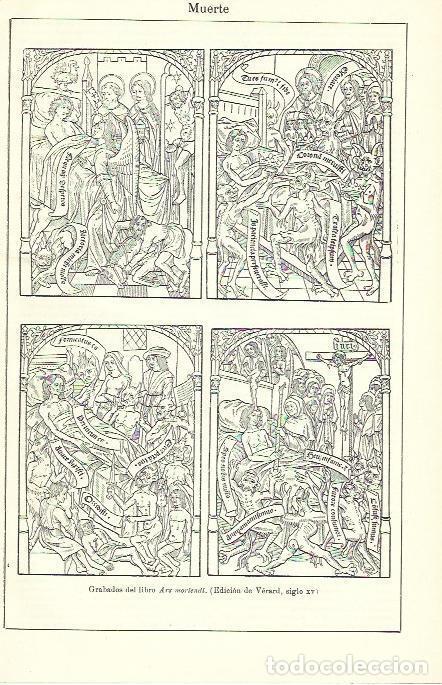 books: LAMINA ESPASA 39866: Grabados del libro Ars moriendi - Varios