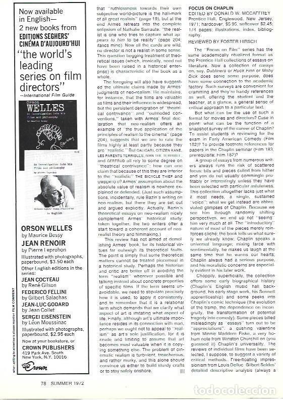 B&uuml;cher: LAMINA 39612: Publicidad del libro Orson Welles de Maurice Bessy - VVAA