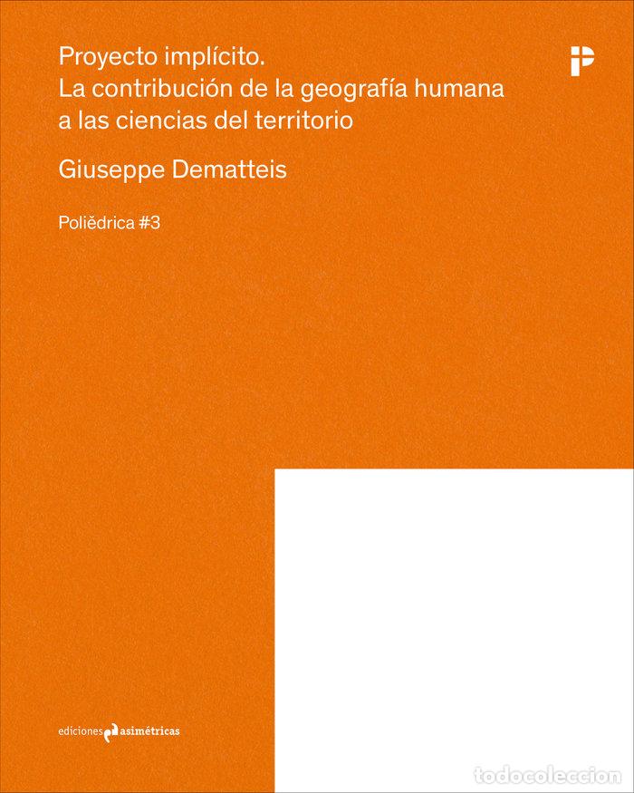 Libros: PROYECTO IMPLICITO - DEMATTEIS,GIUSEPPE - Foto 1