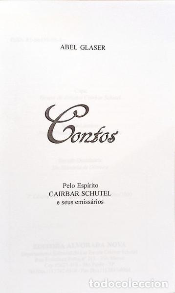 Libros: GLASER. (Abel) e Cairbar Schutel. - CONTOS. [2.&ordf; EDI&Ccedil;&Atilde;O] - Foto 2