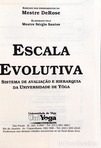 Libros: &Aacute;LVARES DEROSE. (Lu&iacute;s S&eacute;rgio) e S&eacute;rgio Santos. - ESCALA EVOLUTIVA. - Foto 2