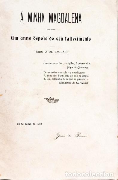 Libros: PAIVA. (Jo&atilde;o de) - &Aacute; MINHA MAGDALENA. - Foto 2