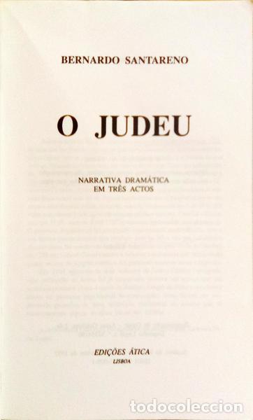 Libros: SANTARENO. (Bernardo) - O JUDEU. [13.&ordf; EDI&Ccedil;&Atilde;O] - Foto 2