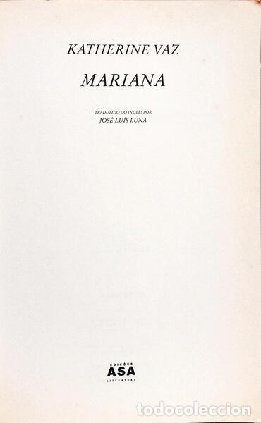 Libros: VAZ. (Katherine) - MARIANA. - Foto 2