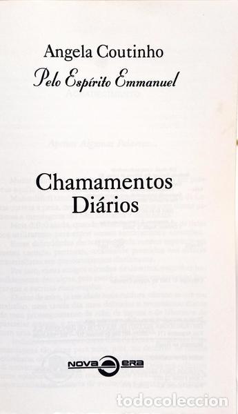 Libros: COUTINHO. (Angela) e Emmanuel. - CHAMAMENTOS DI&Aacute;RIOS. - Foto 2