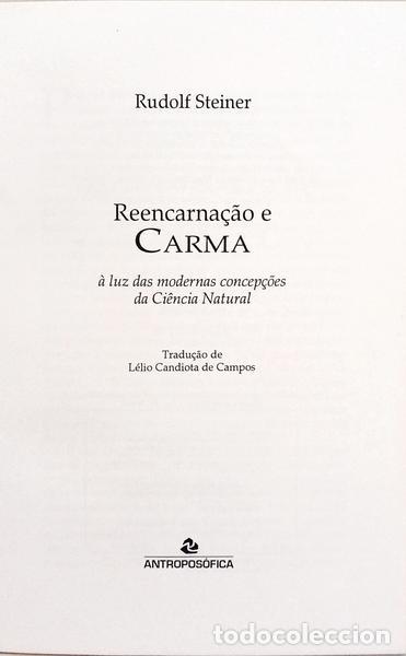 Libros: STEINER. (Rudolf) - REENCARNA&Ccedil;&Atilde;O E CARMA. - Foto 2