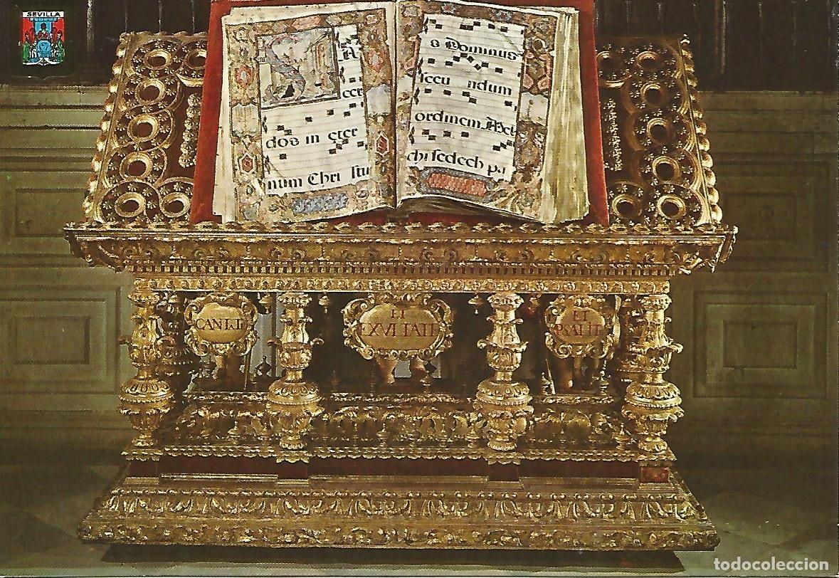 B&uuml;cher: Postal 52372: CATEDRAL DE SEVILLA - Atril. Libros Corales - Varios