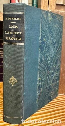 Libros: LOUIS LAMBERT, Junto con: SERAPHITA - BALZAC, H. de - Foto 1