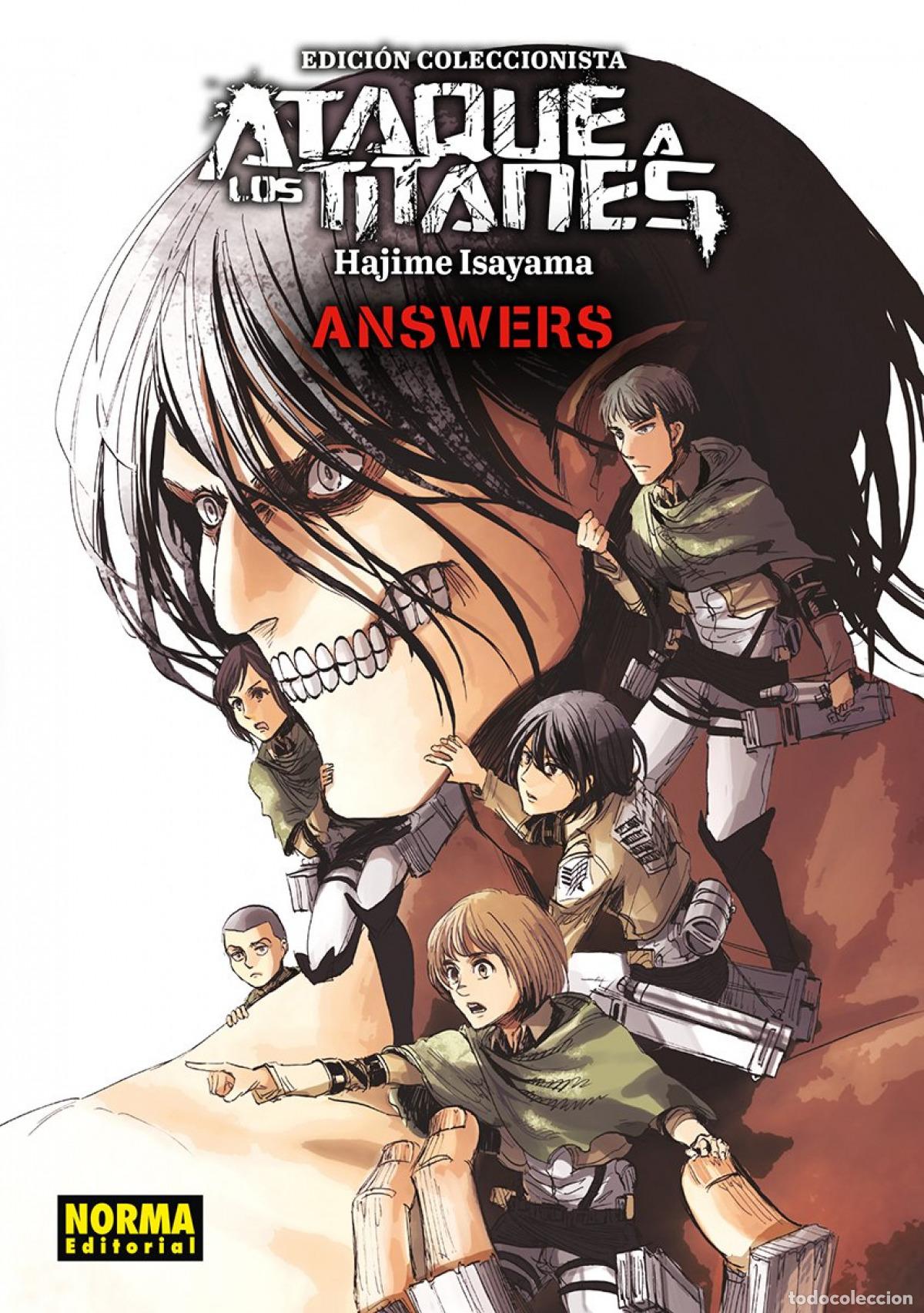 Libros: GUIA ATAQUE A LOS TITANES. ED. COLECCIONISTA. GUIA ANSWERS - HAJIME ISAYAMA