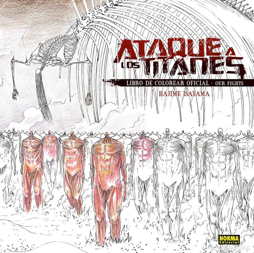 Libros: ATAQUE A LOS TITANES. LIBRO DE COLOREAR OFICIAL 01 - HAJIME ISAYAMA - Foto 1