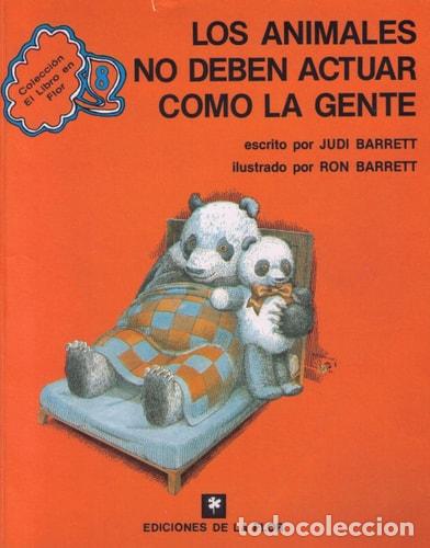 Libros: Los animales no deben actuar como la gente - Judi Barrett