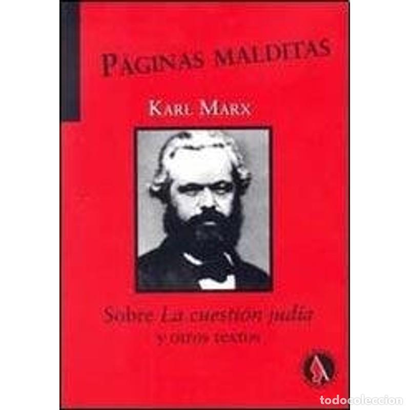 Libros: PAGINAS MALDITAS - KARL MARX - KARL MARX