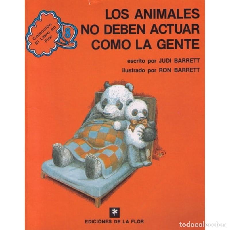 Livros em segunda m&atilde;o: Los animales no deben actuar como la gente - Judi Barrett