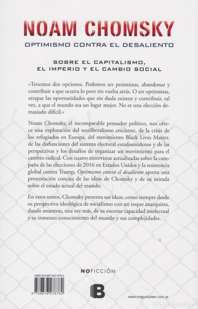 Libros: Optimismo Contra El Desaliento - Noam Chomsky - Noam Chomsky - Foto 1