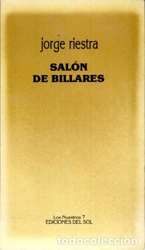 Libros: Sal&oacute;n de billares - Jorge Riestra - Foto 1