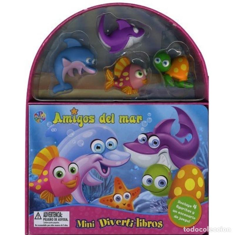 Libros: MINI DIVERTILIBROS: AMIGOS DEL MAR - Varios - Foto 1