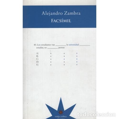 Libros: Facs&iacute;mil libro de ejercicios - Alejandro Zambra