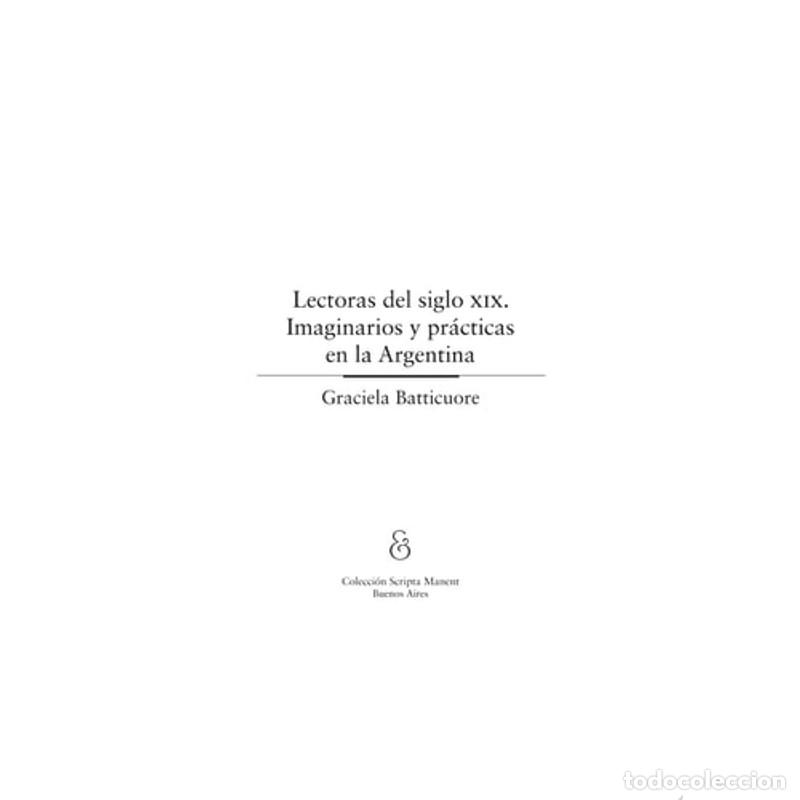 Libros: Lectoras del siglo XIX - Graciela Batticuore - Foto 1