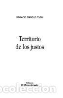 Libros: Territorio de los justos - Horacio Enrique Poggi - Foto 1