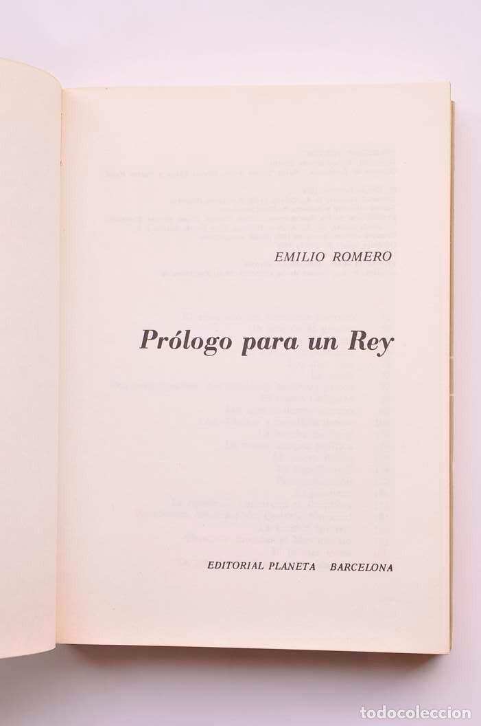 Libros: Pr&oacute;logo para un rey - ROMERO, Emilio - Foto 2