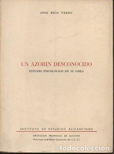 Libros: Un Azor&iacute;n desconocido - RICO VERD&Uacute;, JOS&Eacute; - Foto 1