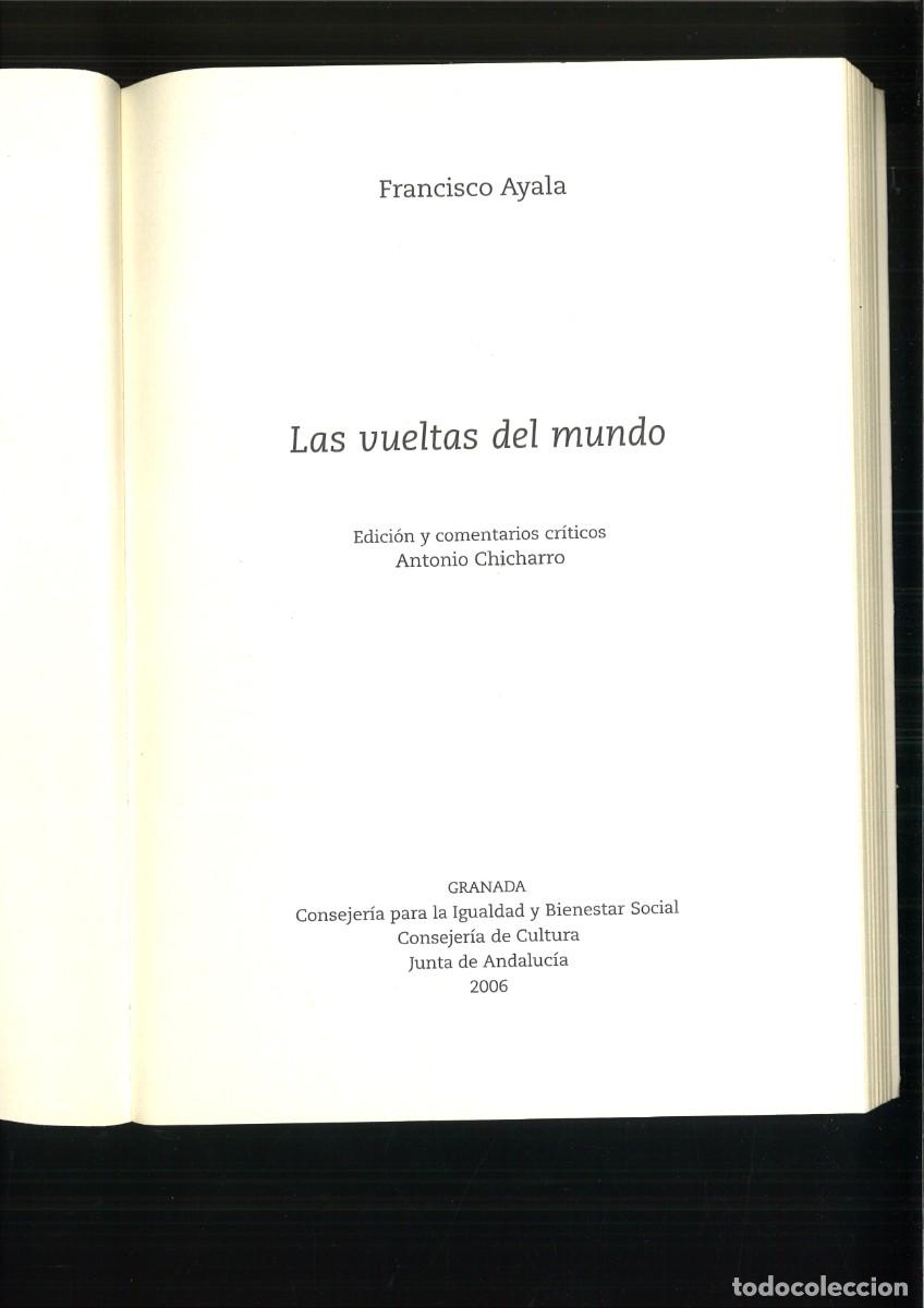 Libros: LAS VUELTAS DEL MUNDO. Francisco Ayala - Foto 2