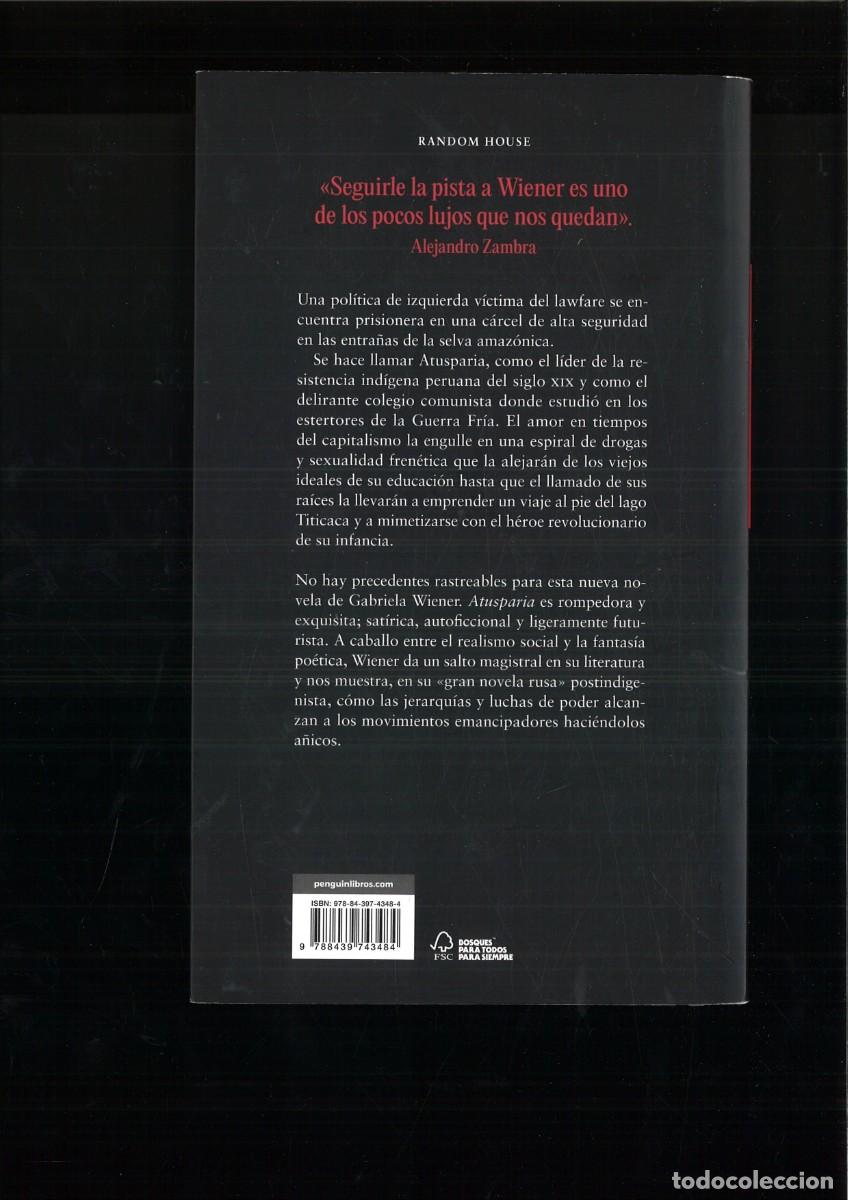 Libros: ATUSPARIA. Gabriela Wiener - Foto 2