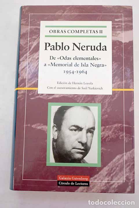Libros: Obras completas, tomo II.- Neruda, Pablo - Foto 1