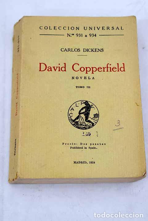 Libros: David Copperfield: novela, tomo III.- Dickens, Charles - Foto 1